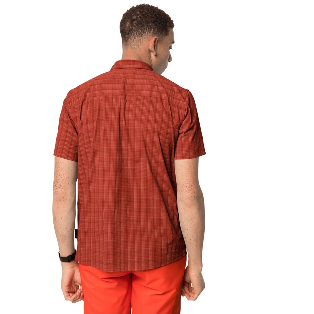 Camisas Jack Wolfskin Rays Stretch Hombre Rojos | OX7293058