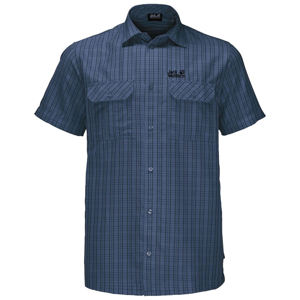 Camisas Jack Wolfskin Thompson Hombre Azules Oscuro | CS0534719