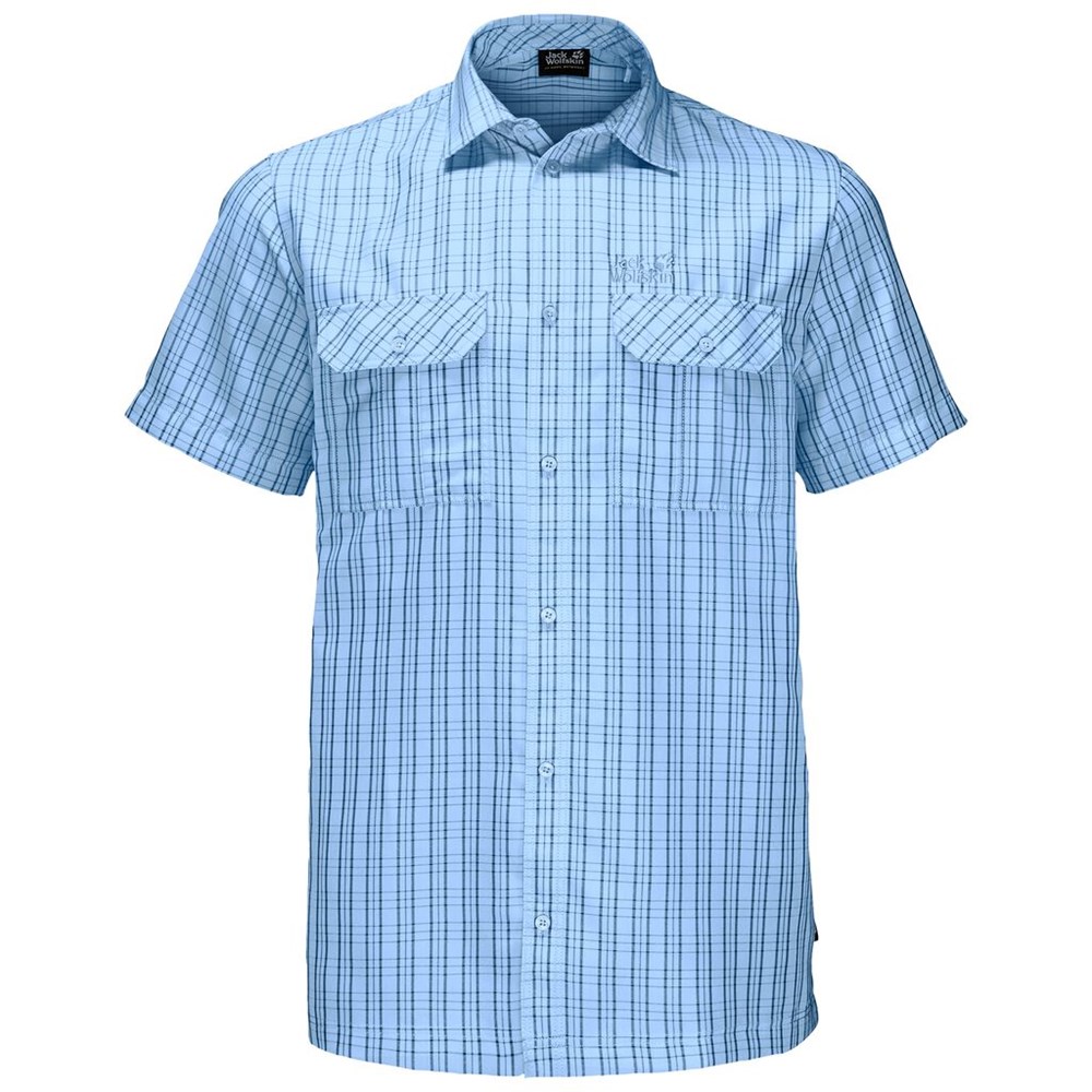 Camisas Jack Wolfskin Thompson Hombre Azules | IT5483027