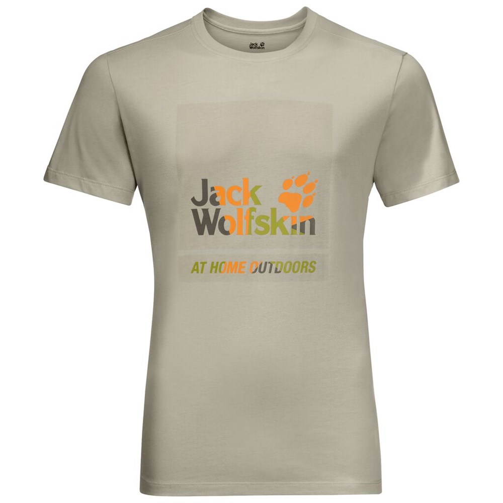 Camiseta Jack Wolfskin 365 Hideaway Hombre Marrom Claro | PT6584210