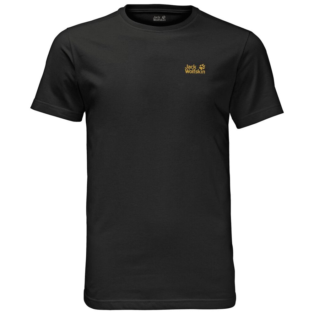 Camiseta Jack Wolfskin Essential Hombre Negros | QX3814027