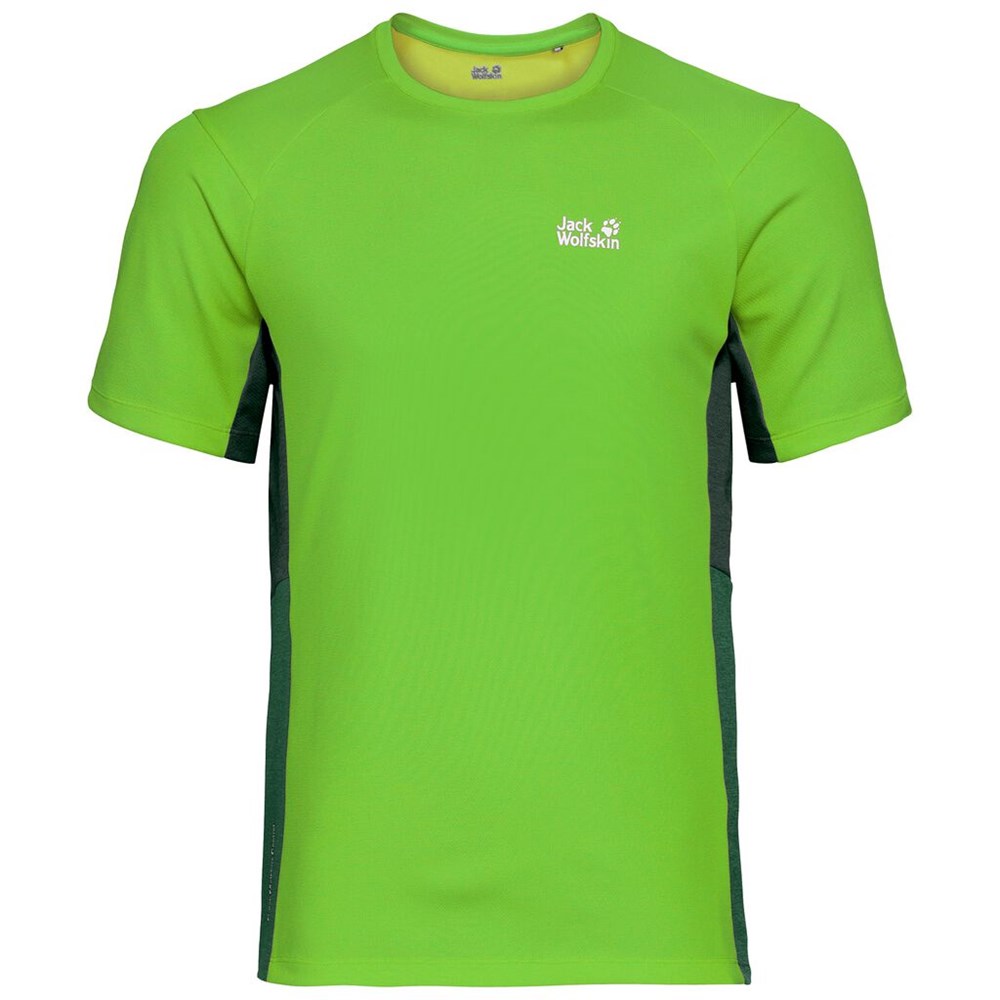 Camiseta funcional Jack Wolfskin Narrows Sky Hombre Verdes | MI7350486