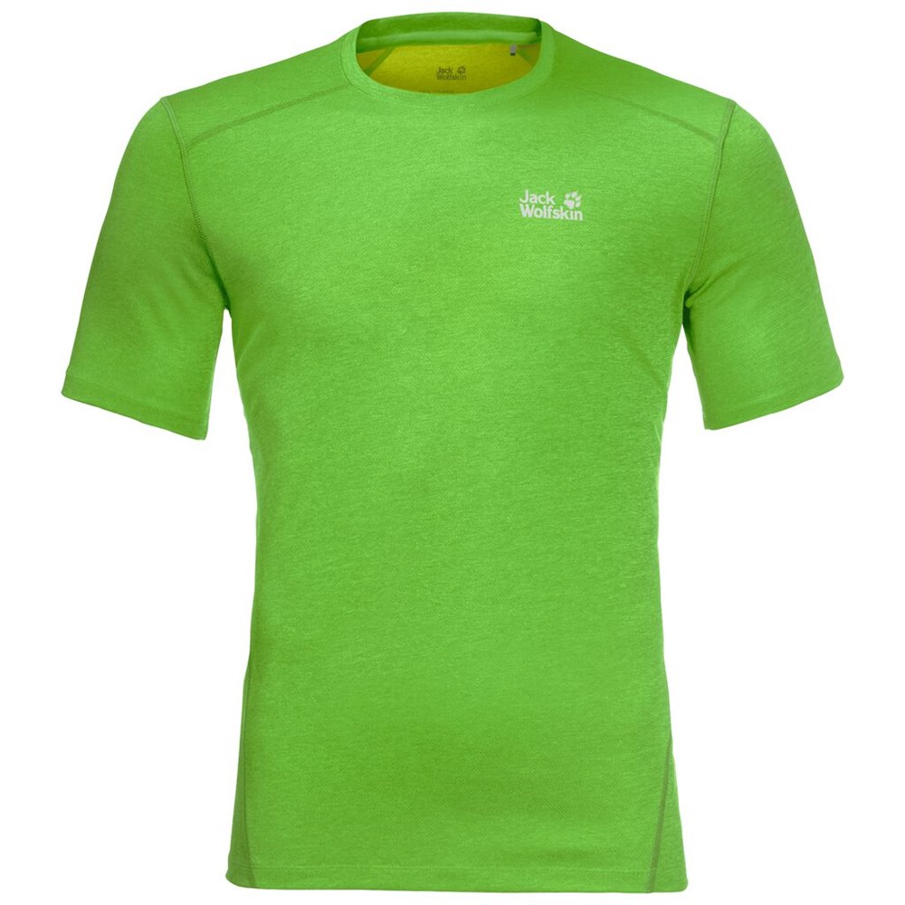 Camiseta funcional Jack Wolfskin Sky Range Hombre Verdes | JU8936510