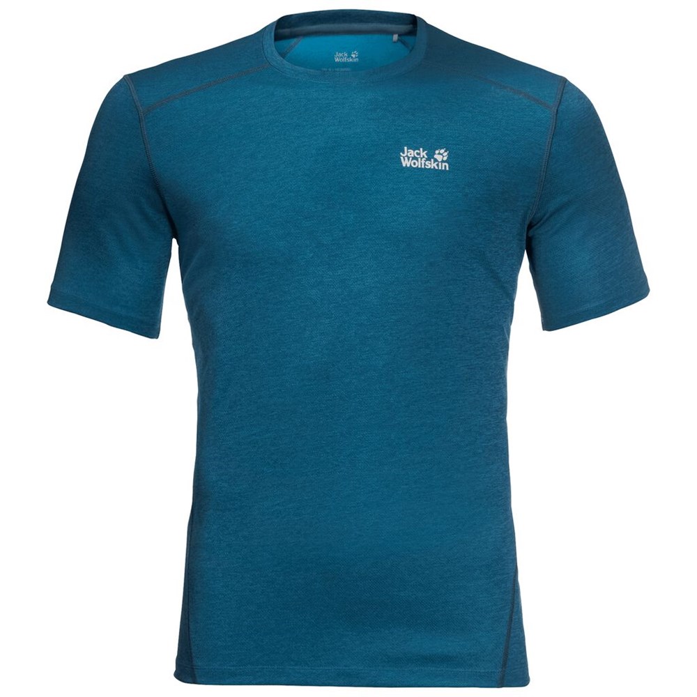 Camiseta funcional Jack Wolfskin Sky Range Hombre Azules | WA0874269