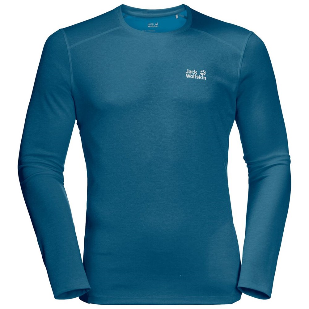 Camiseta funcional Jack Wolfskin Sky Range Longsleeve Hombre Azules | HZ9254081