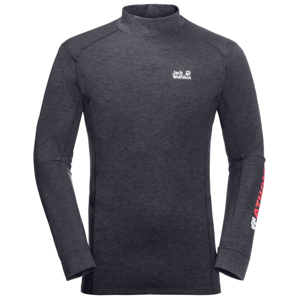 Camiseta funcional Jack Wolfskin Snow Sky Longsleeve Hombre Anthracite | DQ3892471