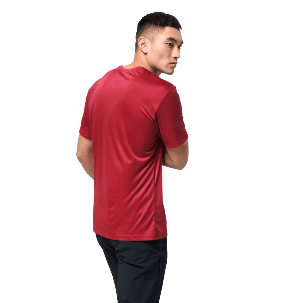 Camiseta funcional Jack Wolfskin Tech Hombre Rojos | BH6541723