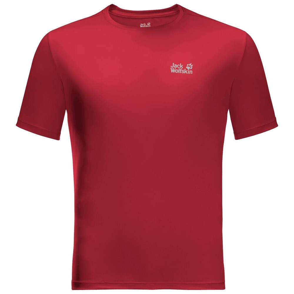 Camiseta funcional Jack Wolfskin Tech Hombre Rojos | BH6541723