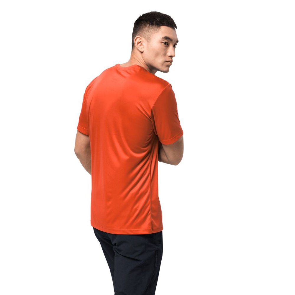 Camiseta funcional Jack Wolfskin Tech Hombre Rojos | CZ3658217