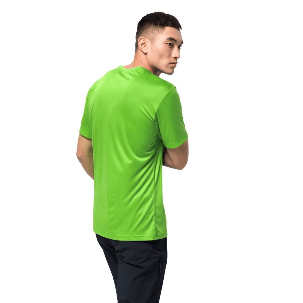 Camiseta funcional Jack Wolfskin Tech Hombre Verdes | GY8276945