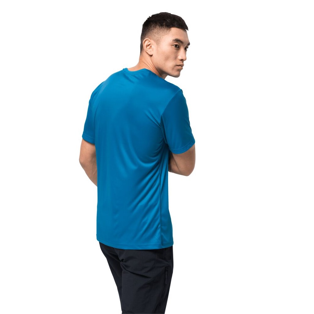 Camiseta funcional Jack Wolfskin Tech Hombre Azules | YJ3798046