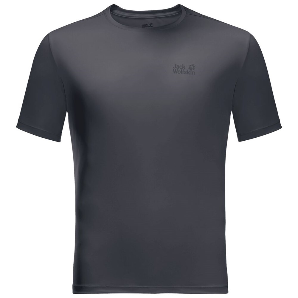 Camiseta funcional Jack Wolfskin Tech Hombre Anthracite | ZV3581640