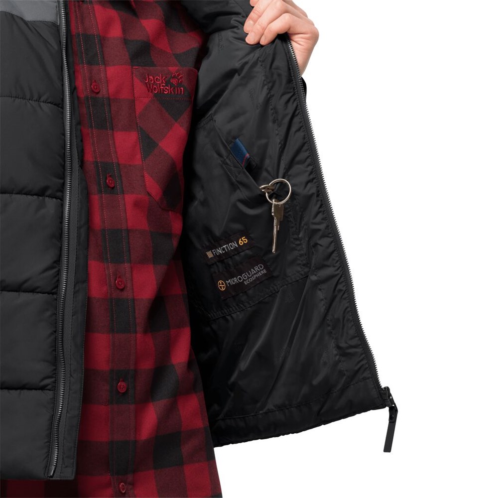 Chaleco Jack Wolfskin Lakota Hombre Negros | BK0124685