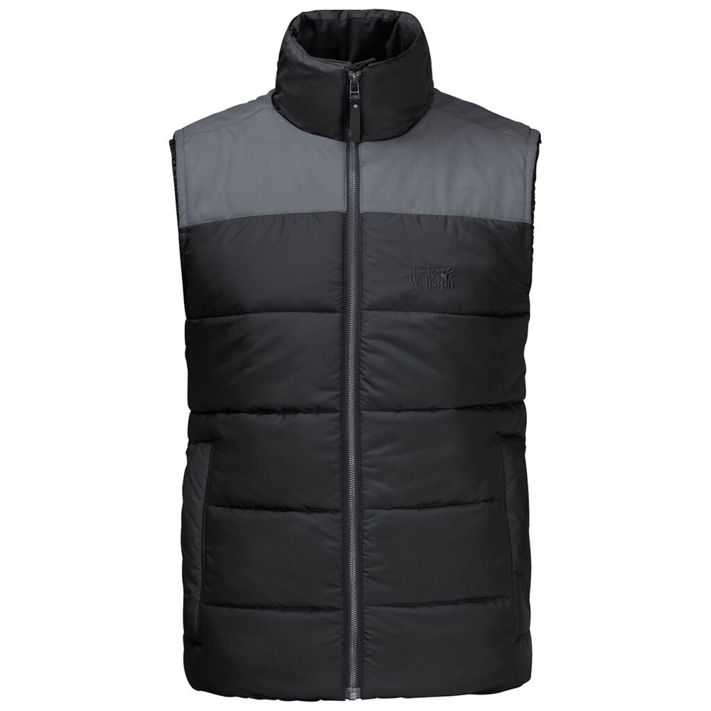 Chaleco Jack Wolfskin Lakota Hombre Negros | BK0124685