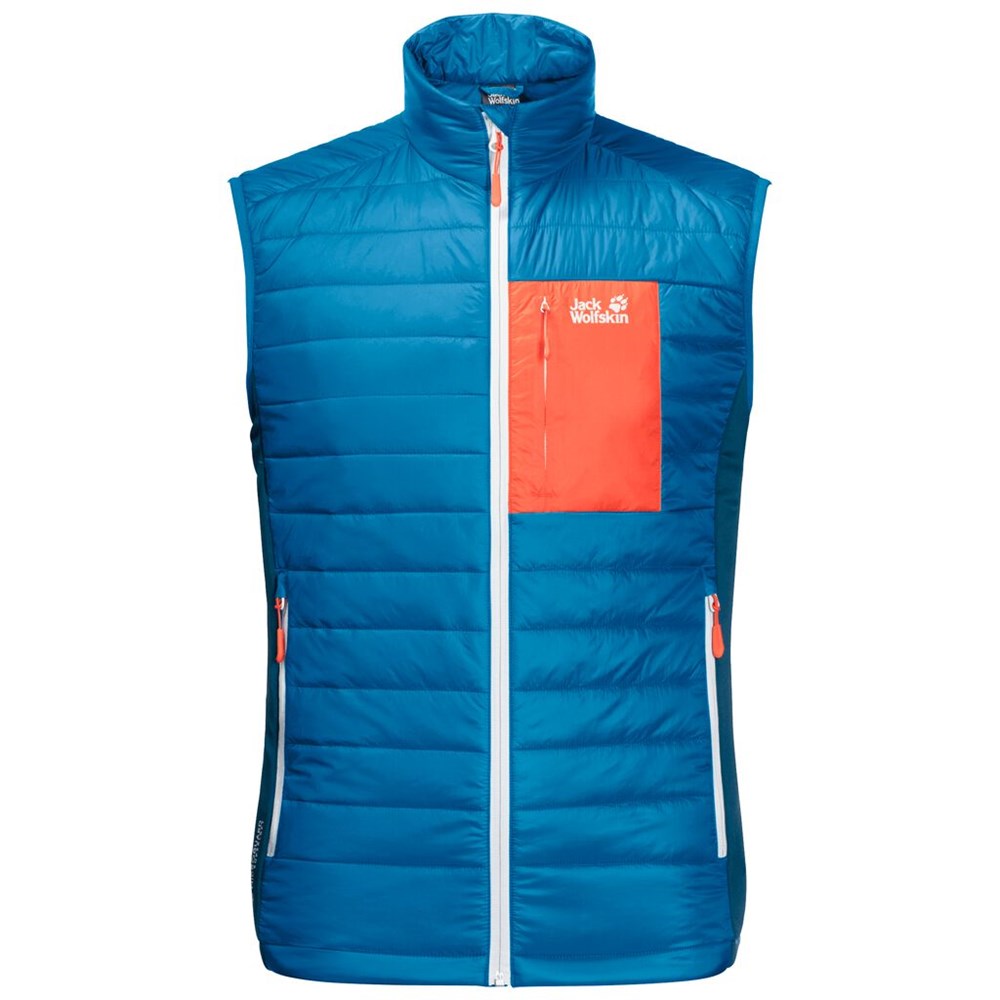 Chaleco Jack Wolfskin Routeburn Hombre Azules | JX9157804