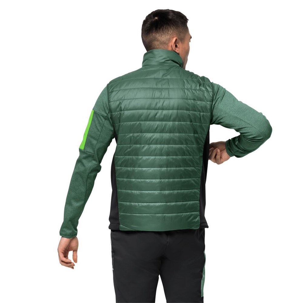 Chaleco Jack Wolfskin Routeburn Hombre Verde Oliva | MJ6310248