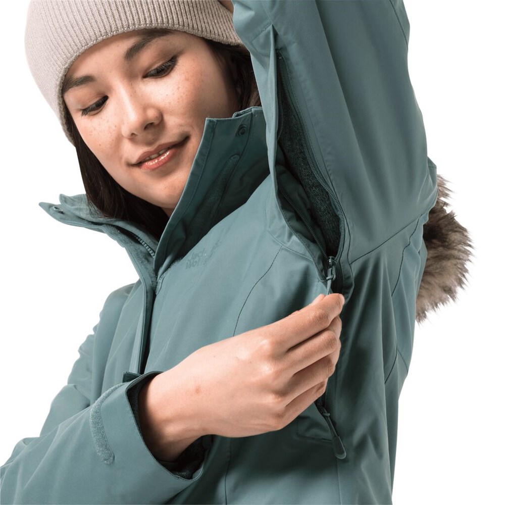 Chaqueta 3 En 1 Jack Wolfskin Arctic Ocean Mujer Verdes Claro | YK8452067