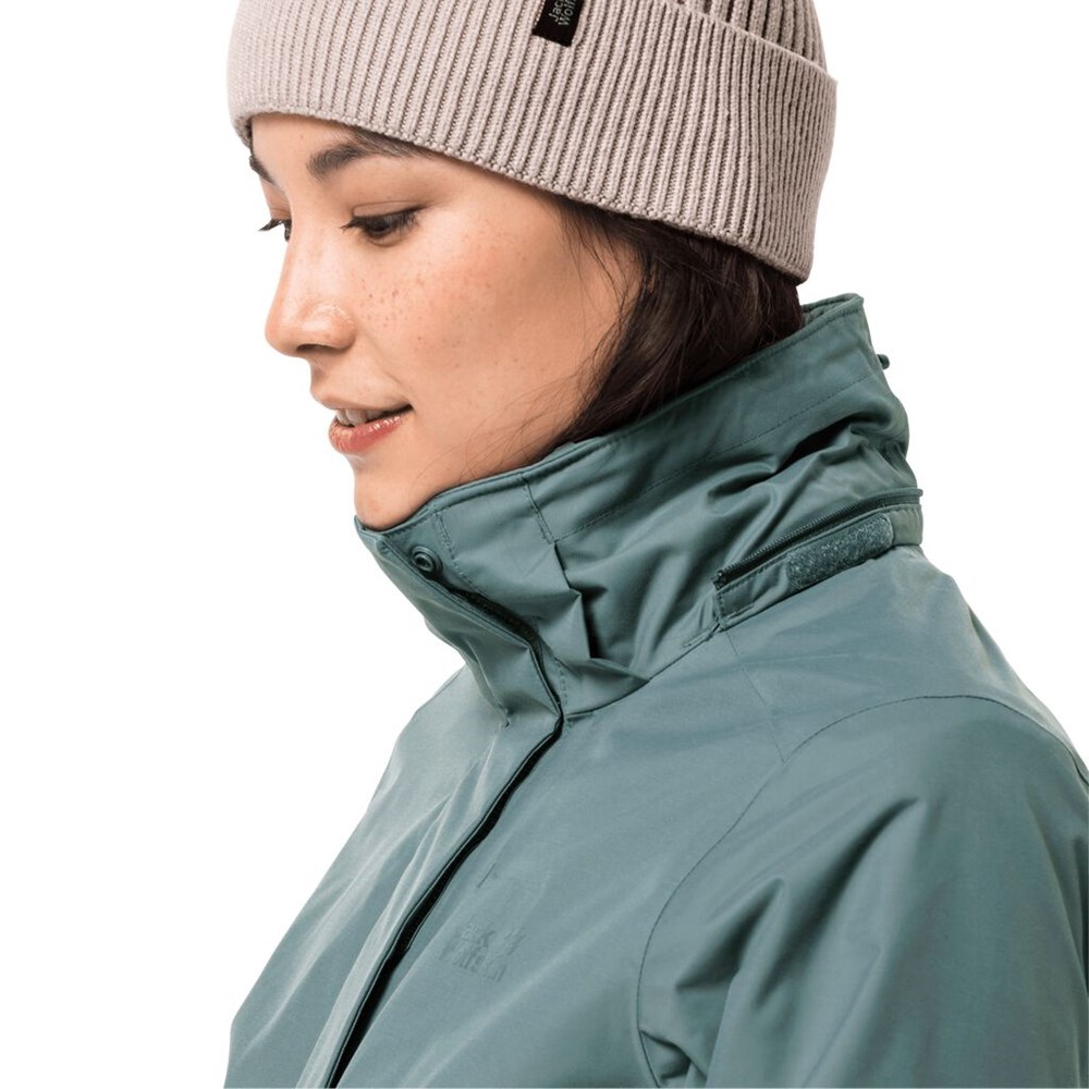 Chaqueta 3 En 1 Jack Wolfskin Arctic Ocean Mujer Verdes Claro | YK8452067