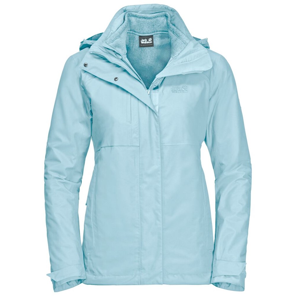 Chaqueta 3 En 1 Jack Wolfskin Echo Pass Mujer Azules | MF8652943