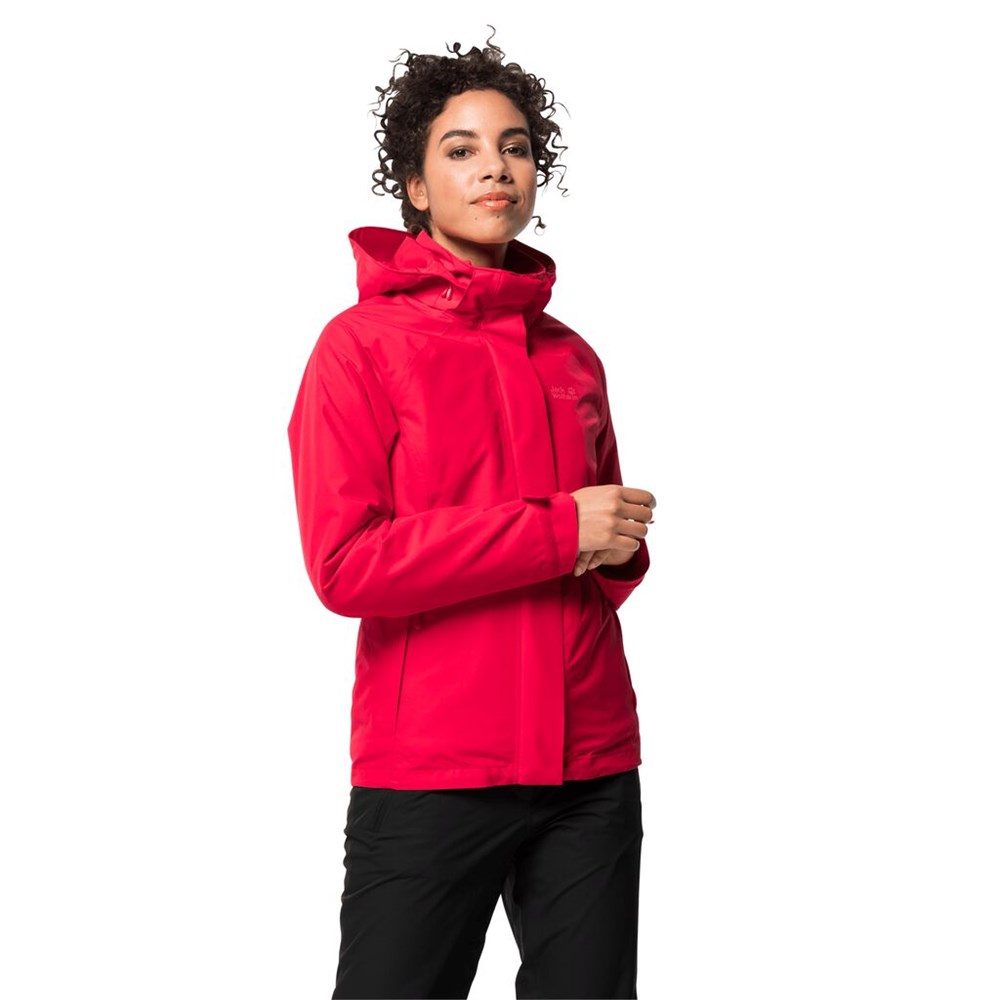 Chaqueta 3 En 1 Jack Wolfskin Iceland Voyage Mujer Rojos | YU3147089