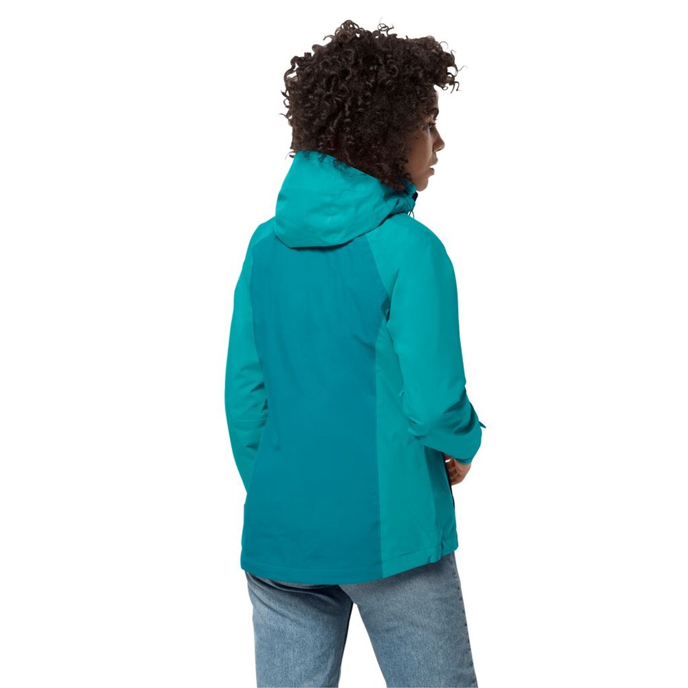 Chaqueta 3 En 1 Jack Wolfskin Mount Emin Mujer Azules Oscuro | IZ5467812