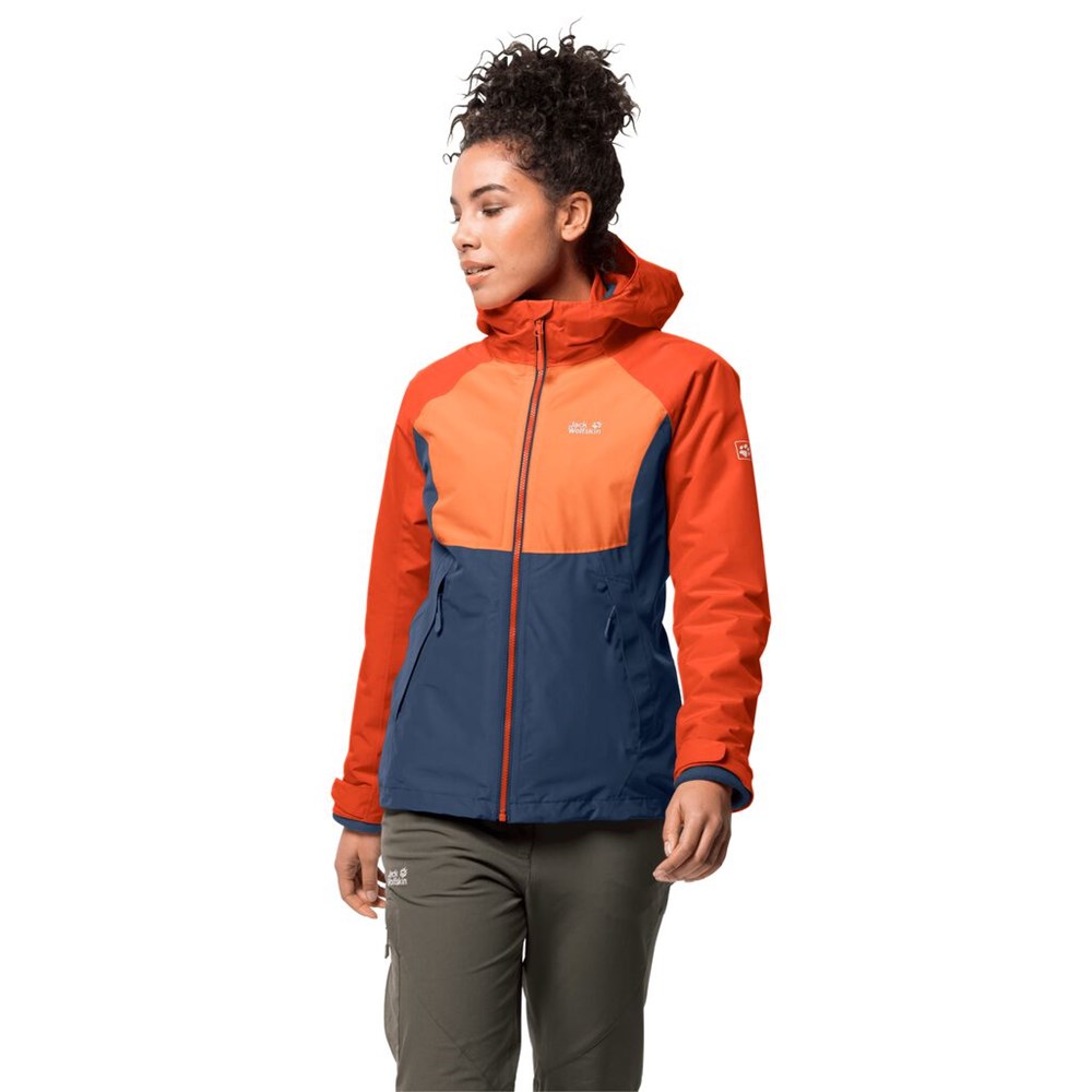 Chaqueta 3 En 1 Jack Wolfskin Mount Isa Mujer Rojos | DO4631807