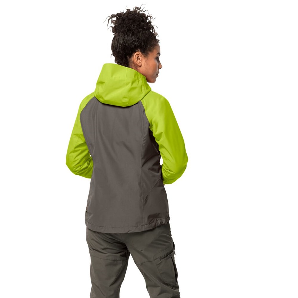 Chaqueta 3 En 1 Jack Wolfskin Mount Isa Mujer Verdes Claro | BT8972045