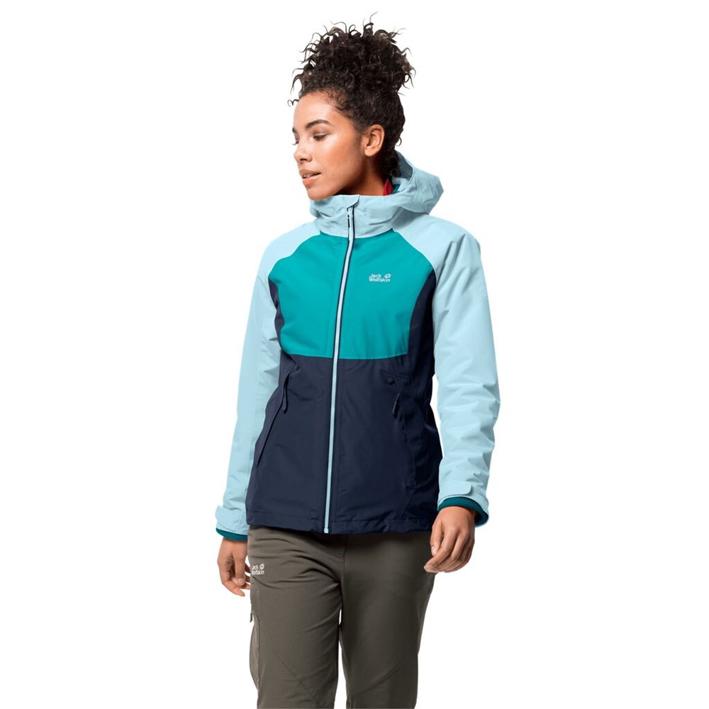 Chaqueta 3 En 1 Jack Wolfskin Mount Isa Mujer Azules | SP3029468