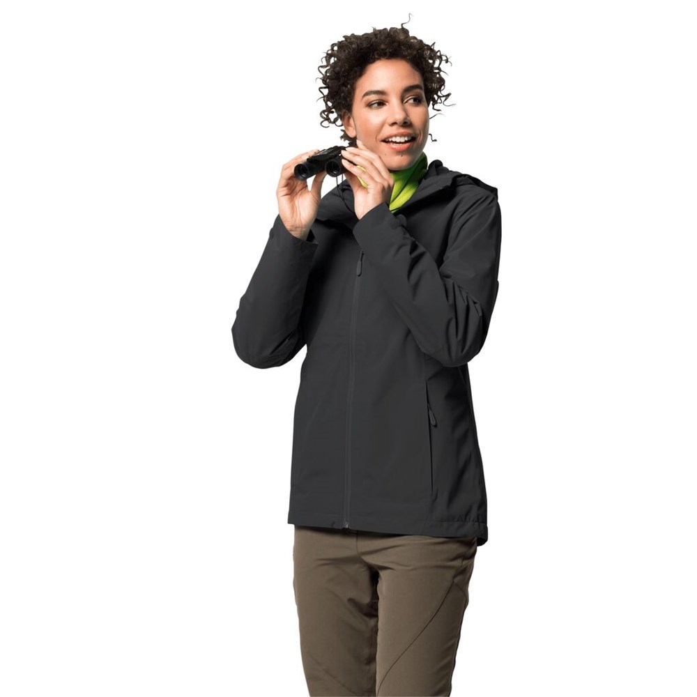 Chaqueta 3 En 1 Jack Wolfskin Norrland Mujer Negros | KA7589321