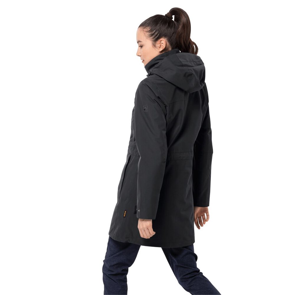 Chaqueta 3 En 1 Jack Wolfskin Ottawa Mujer Negros | IQ7054132