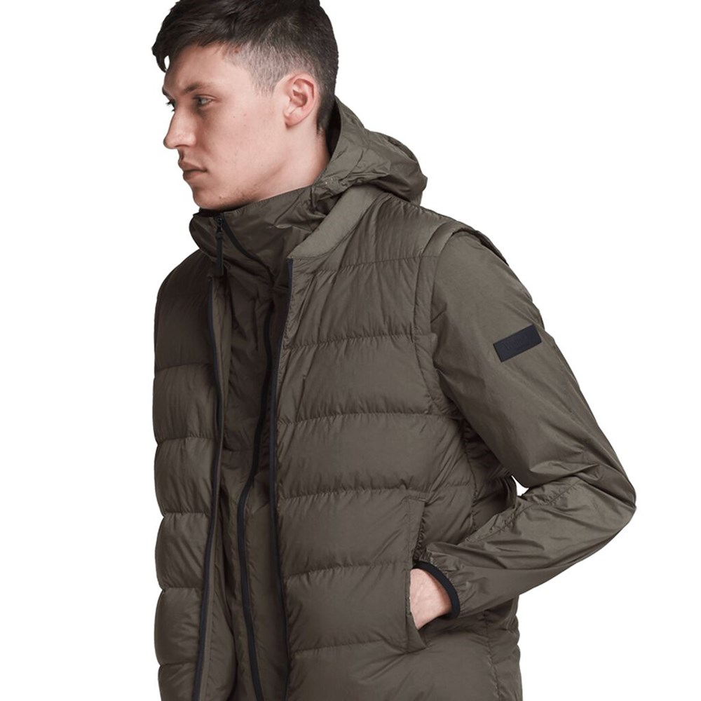 Chaqueta 3 En 1 Jack Wolfskin Pluto 3in1 Hombre Verde Oliva Oscuro | YU7036982