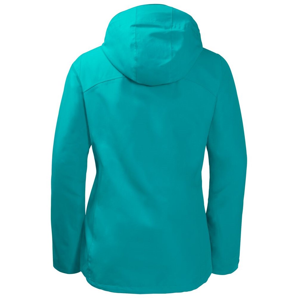 Chaqueta 3 En 1 Jack Wolfskin Pouring Rain Mujer Turquesa Claro | IL2163804