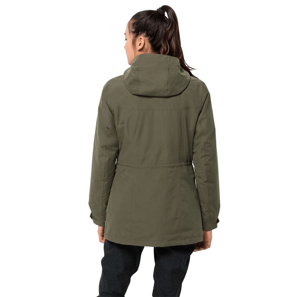 Chaqueta 3 En 1 Jack Wolfskin Rock Island Mujer Grises | HX7934021