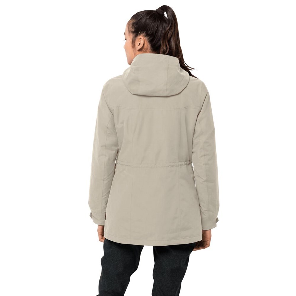 Chaqueta 3 En 1 Jack Wolfskin Rock Island Mujer Grises | HS7305862