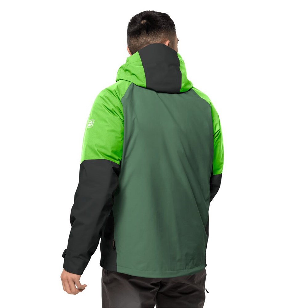 Chaqueta 3 En 1 Jack Wolfskin Steting Peak Hombre Verde Oliva | UO1567420