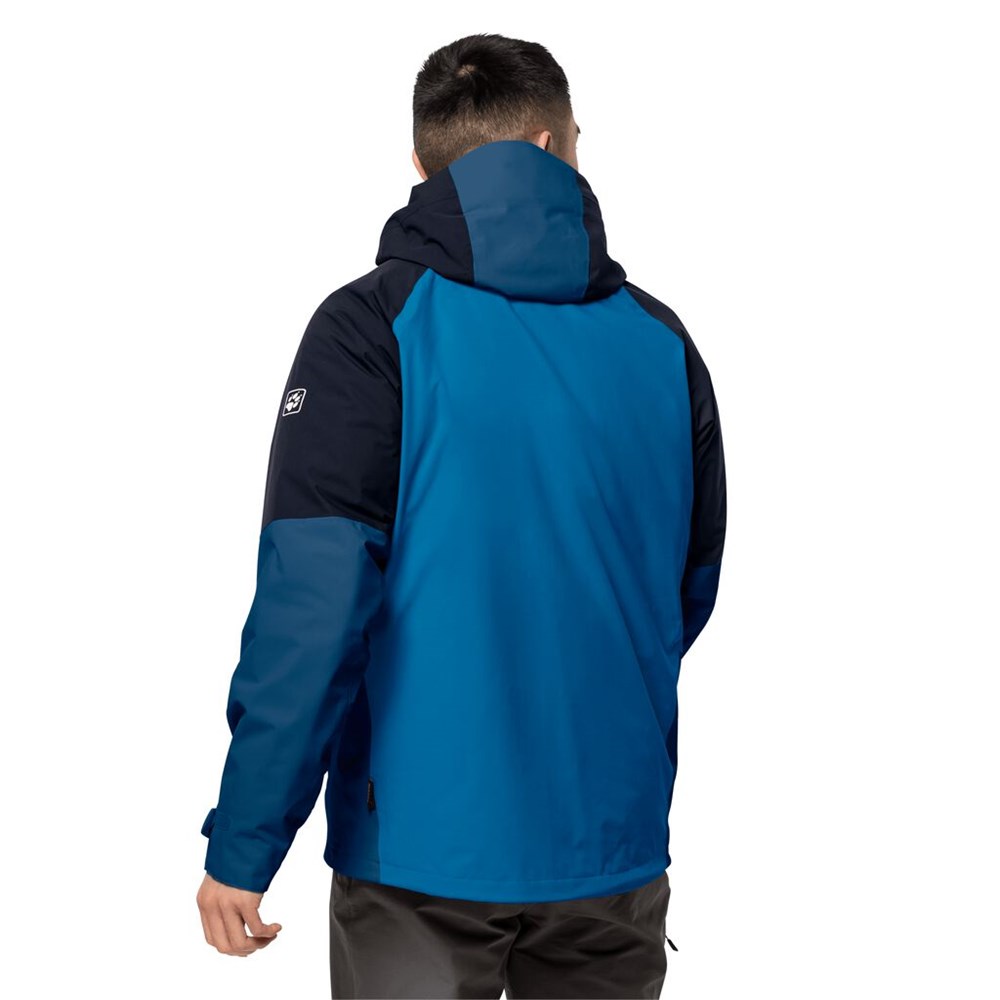 Chaqueta 3 En 1 Jack Wolfskin Steting Peak Hombre Azules | VS4279168