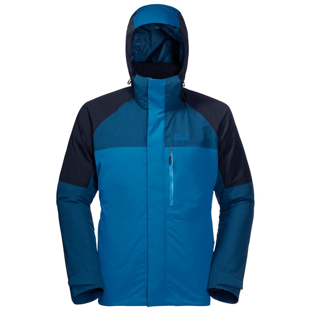 Chaqueta 3 En 1 Jack Wolfskin Steting Peak Hombre Azules | VS4279168