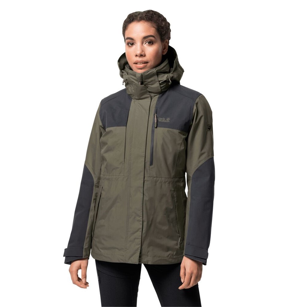 Chaqueta 3 En 1 Jack Wolfskin Thori Mujer Grises | JO1752348