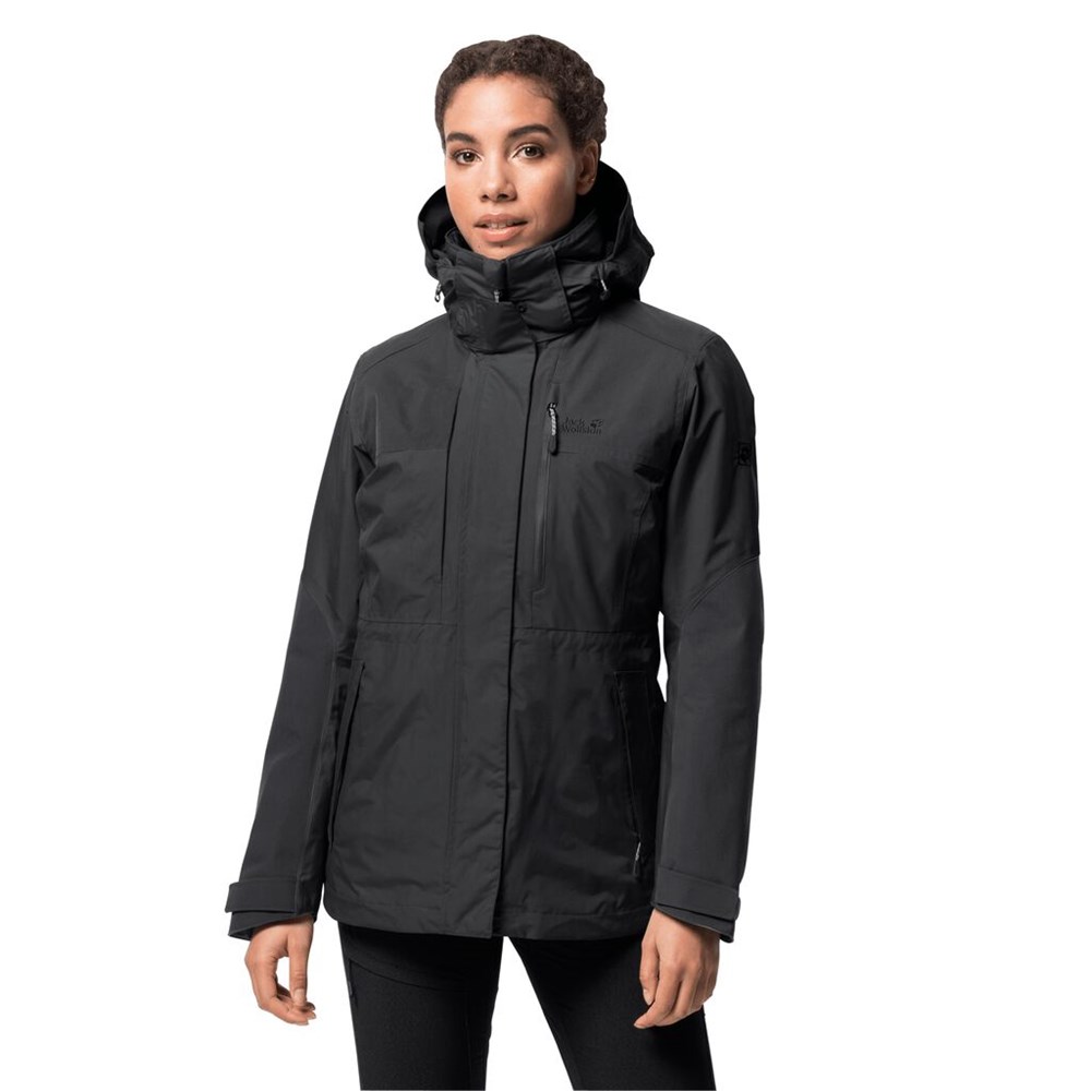 Chaqueta 3 En 1 Jack Wolfskin Thori Mujer Negros | BP3062981