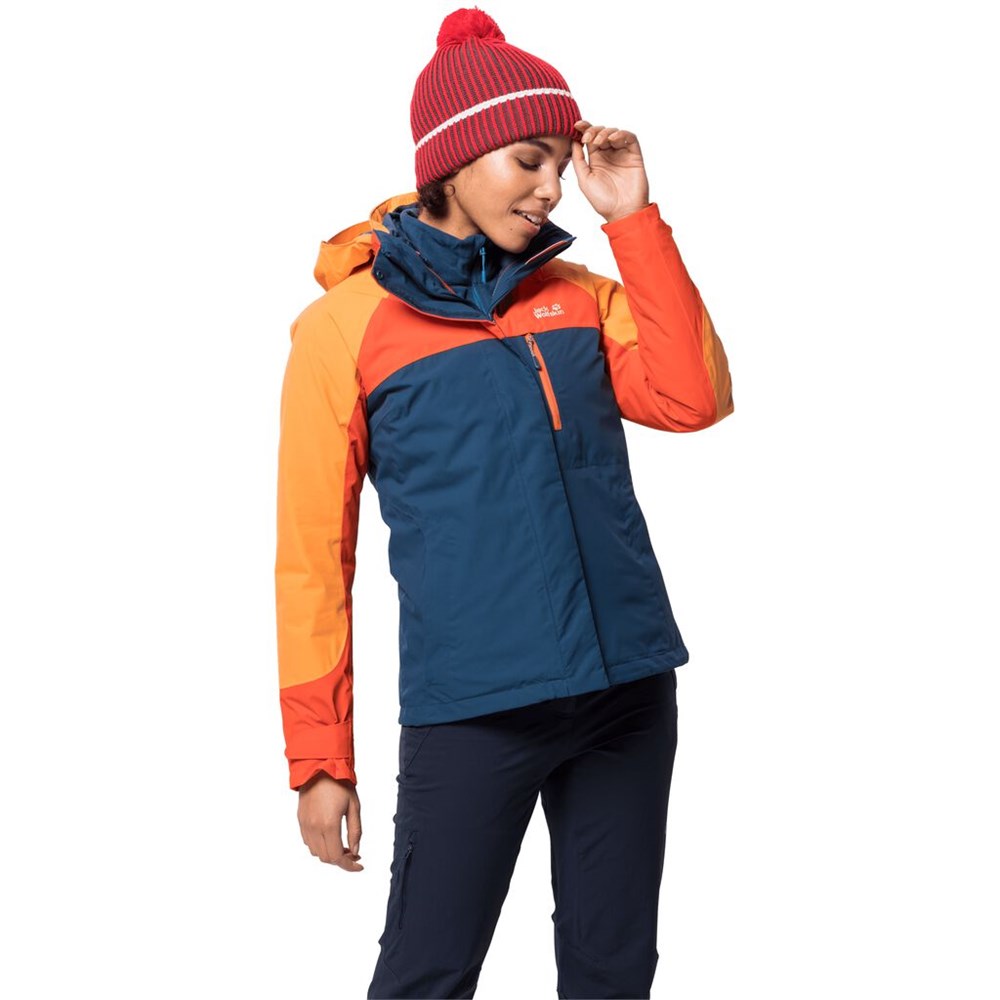 Chaqueta 3 En 1 Jack Wolfskin Whitney Peak Mujer Azules Oscuro | WP8146329