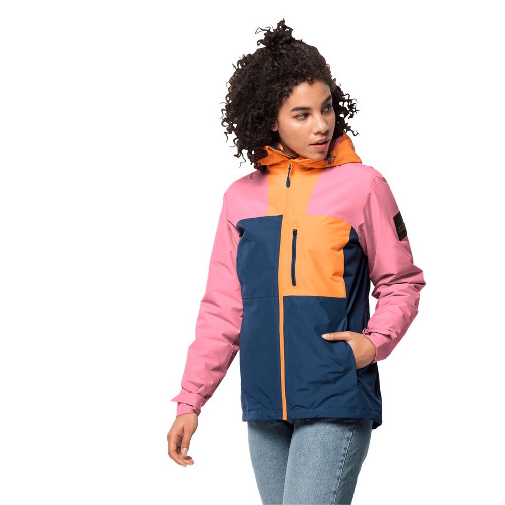 Chaqueta Impermeable Jack Wolfskin 365 Flash Mujer Naranjas | AJ5291643