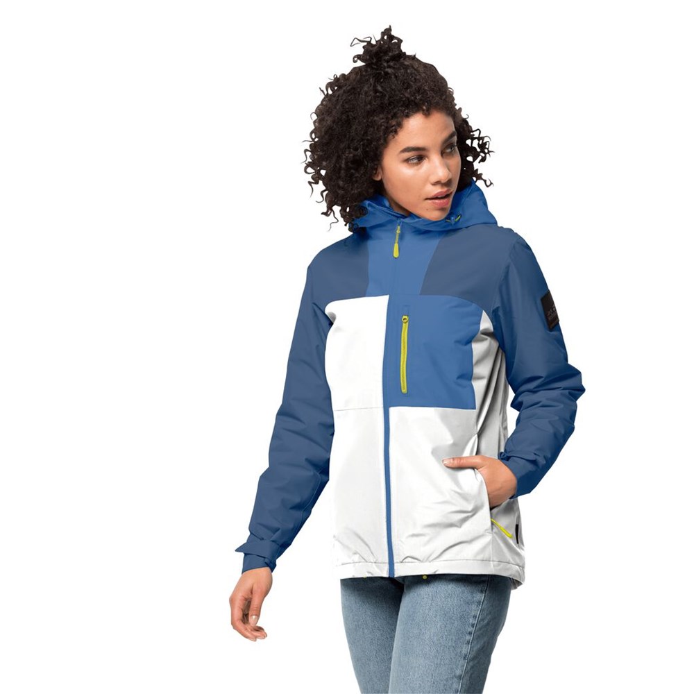 Chaqueta Impermeable Jack Wolfskin 365 Flash Mujer Azules | FH1678930