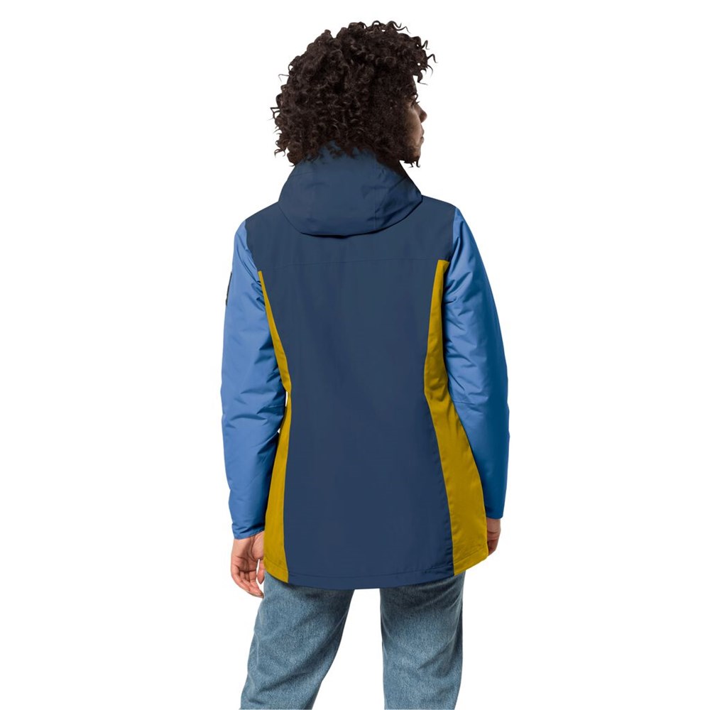 Chaqueta Impermeable Jack Wolfskin 365 Flash Field Mujer Azules | EC8379215