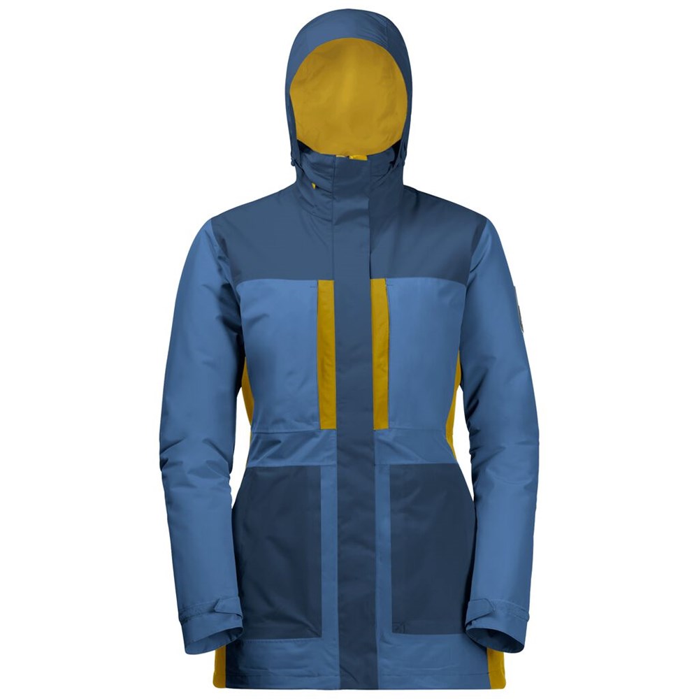 Chaqueta Impermeable Jack Wolfskin 365 Flash Field Mujer Azules | EC8379215