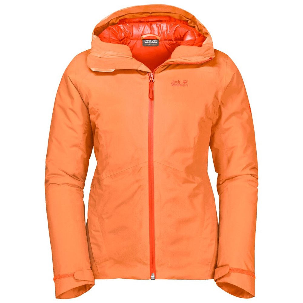 Chaqueta Impermeable Jack Wolfskin Argon Storm Mujer Naranjas | ZY2314096