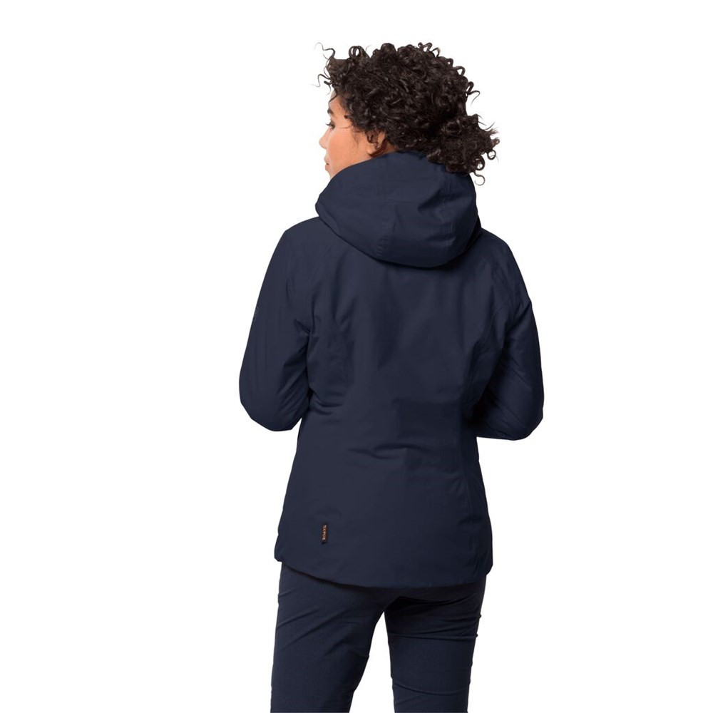 Chaqueta Impermeable Jack Wolfskin Argon Storm Mujer Azules | LW3251609