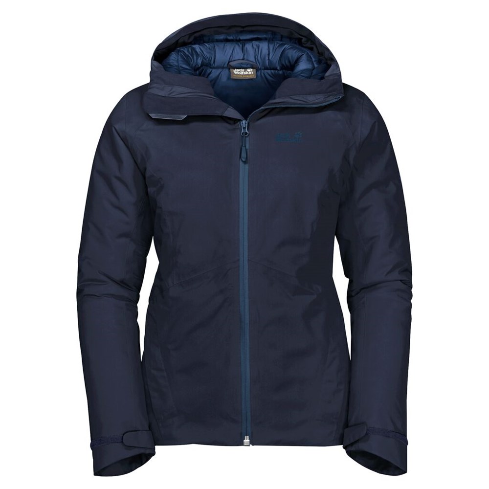 Chaqueta Impermeable Jack Wolfskin Argon Storm Mujer Azules | LW3251609