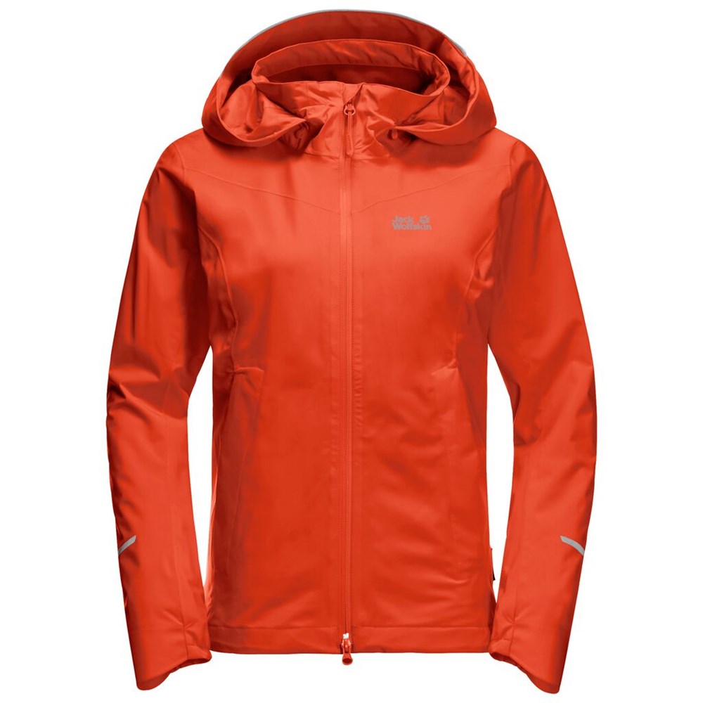 Chaqueta Impermeable Jack Wolfskin Atlas Tour Mujer Rojos | LT7456820