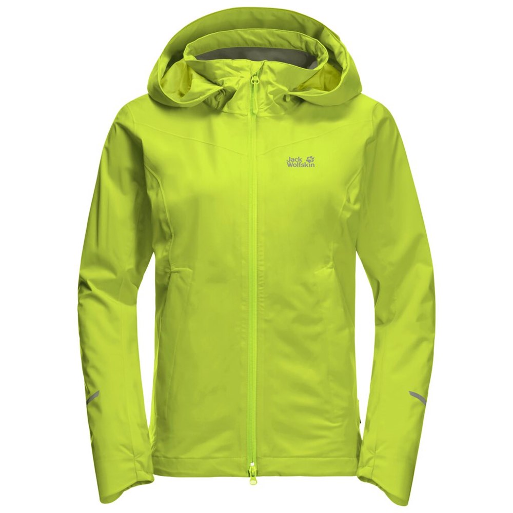 Chaqueta Impermeable Jack Wolfskin Atlas Tour Mujer Verdes Claro | KT1678209