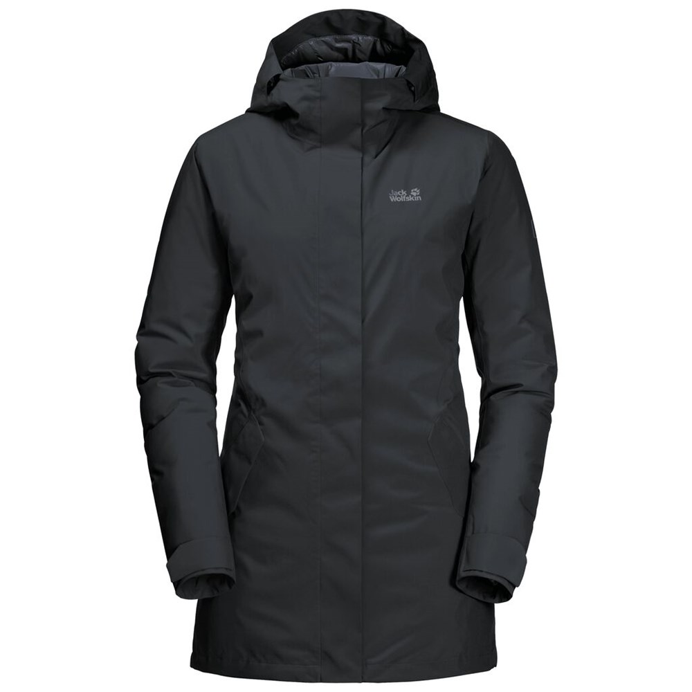 Chaqueta Impermeable Jack Wolfskin Cold Bay Mujer Negros | AC9328654